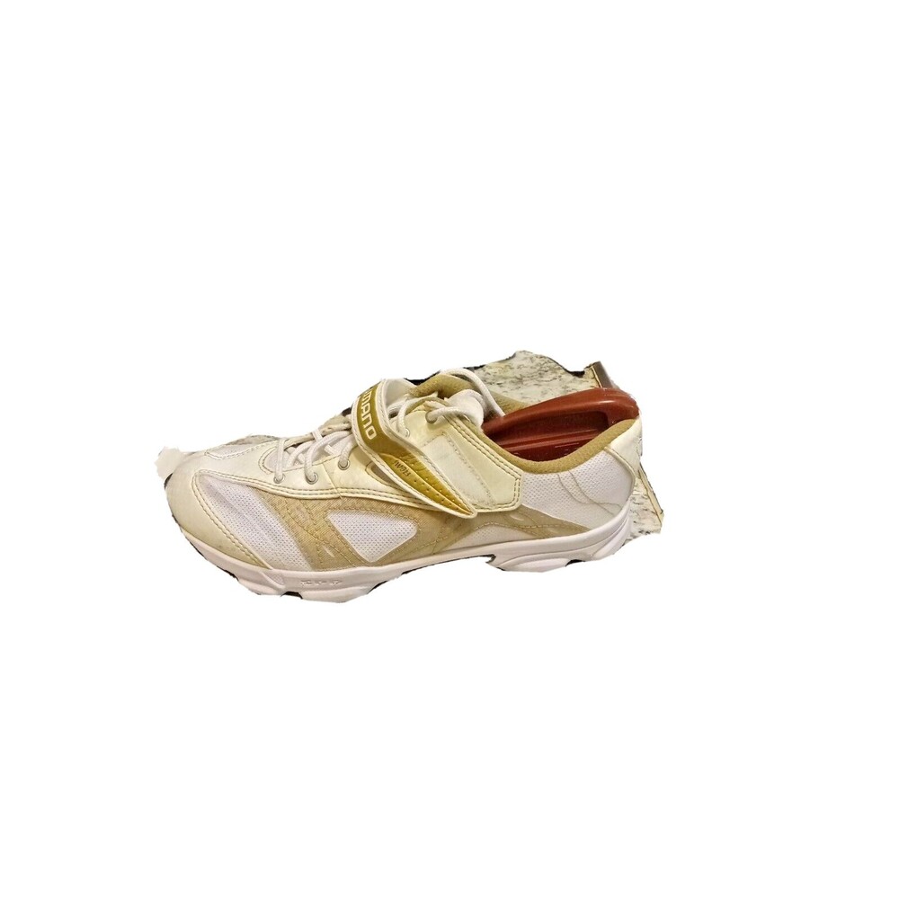 Shimano SH-WF23 Women’s Road Cycling Shoes SPD 7–8‎ White Silver Hook & Loop